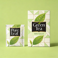 Emballage de produits en gros, boîte pliante en carton couleur, papier kraft, boîte à thé personnalisée imprimée pour les herbes en vrac