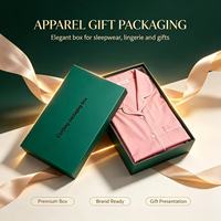 Caja de Regalo Rígida con Grabado en Relieve para Paquetes de Pijamas, Camisas y Vestidos de Seda de Alta Calidad, Impresión con Tinta de Soya, Venta al Por Mayor
