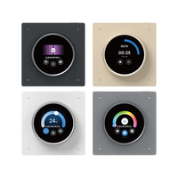 2026 Tuya Interrupteur intelligent 4 gangs en aluminium pour panneau lumineux, avec bouton de scène intelligent Tuya, variateur de lumière, personnalisation du fond d'écran et commande vocale intelligente