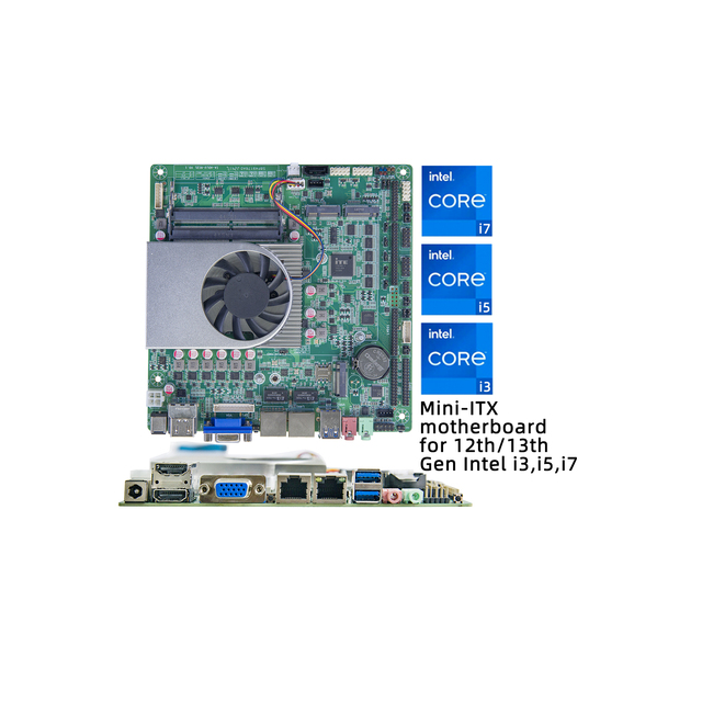 All in One Ddr5 Motherboard Intel Iris Xe Graphics Ten Cores I5 1334U 4.5Ghz Mini Itx Motherboard