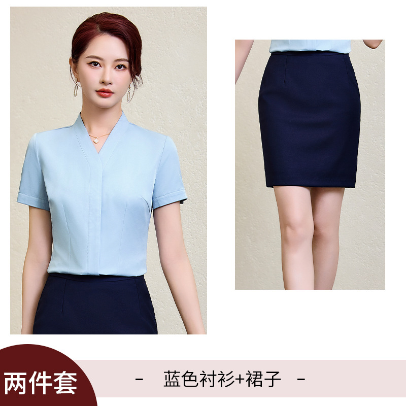 blue shirt dress