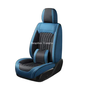 Xiangta New Arrival Luxury Seat Protector Leather Car Seat Cover Set 9D Design Full Set Of 9 Pieces Universal Car