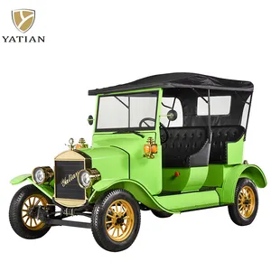 Yatian Leading Manufacturer 72V Popular Golf Cart 5 Seats Electric Car Battery power Vintage cart for Tourism