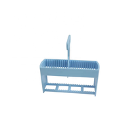 Plastic 12 Stations Slide Staining System Manual Laboratory Slide Staining Jar with Rack