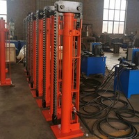 Vérins à vérin hydraulique à chaîne pour la construction de levage de conteneurs en stock