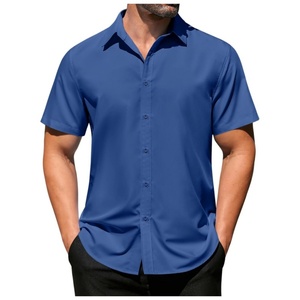 Chemise Hawaïenne Homme Sans Manches à Boutons Corne Imprimé Floral Tissu Sergé Anti-UV Séchage Rapide Anti-Boulochage Chemise de Plage avec Poche - Product Image 6