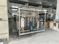 Stérilisateur industriel aseptique à plaques chauffantes, pasteurisateur de lait UHT, machine Shanghai Rexton automatique 500L-20000L/H pour jus/boissons