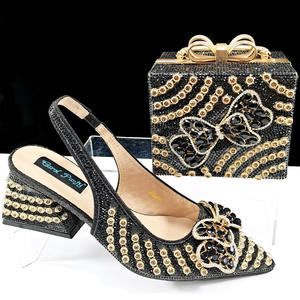 महिलाओं के लिए लक्जरी इटैलिन जूते और बैग सेट महिला लक्जरी हैंडबैग के लिए सेट और बैग सेट - Product Image 6