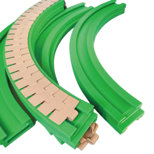 Băng tải thành phần nhựa bền hướng dẫn đường sắt theo dõi - Product Image 3