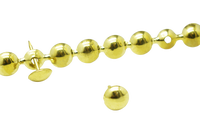 Bandes bombées dorées décoratives de goujon de petit pain de tapisserie d'ameublement en métal brillant de 11mm pour des meubles
