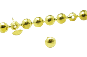 Dekoratif logam mengkilap 11mm emas Domed pelapis Tack Roll Stud strip untuk furnitur - Product Image 3