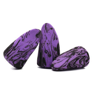 JLY-esponjas de <span class=keywords><strong>maquillaje</strong></span> de belleza, Color morado, Negro, en forma de lengua, remolino - Product Image 4