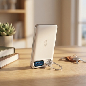 LC43 Power Bank Magnetico Wireless 5000/10000mAh 15W/25W+20W/45W PD N52 13N con Cordino, Display TFT, Supporto Pieghevole <span class=keywords><strong>in</strong></span> Alluminio, 1 Pezzo - Product Image 2