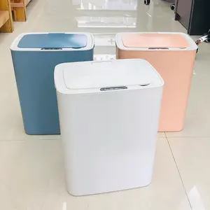 Swing Top Cool Car Trash Can with Lid and Storage Pockets Townew Automatic Trash Bin Garbage Can Self Sealing Smart Garbage Bin