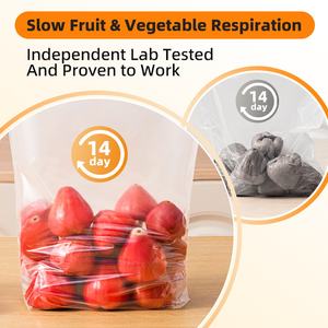 Tas penyimpanan portabel PE, 1 kotak Set menjaga kesegaran Ziplock untuk buah & sayuran Sandwich untuk penggunaan Rumah & Dapur 15 buah - Product Image 5