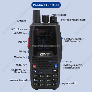 Transceptor FM Profesional QYT UHF VHF KT-8R, Walkie-Talkie de 5W, Cuatribanda, Pantalla a Color, Batería de 1000-1500mAh - Product Image 4
