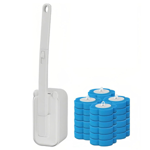 Ensemble de brosse de nettoyage pour <span class=keywords><strong>cuvette</strong></span> de toilettes jetable murale CF Bathroom Supplies, 6 recharges pour un nettoyage hygiénique - Product Image 1