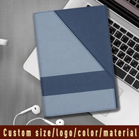 Cahiers d'affaires de mode logo personnalisé haute qualité A5 PU cuir Journal à la main couverture rigide 2 tons aimant planificateur cahier