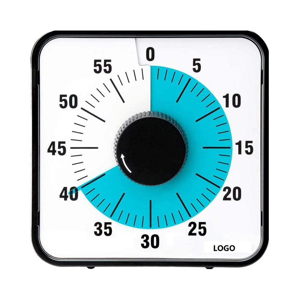 Visual Timer Mini Plastic Magnetic Countdown Pomodoro Time Manager Alarm Function for Kitchen Classroom Children-Desktop Use