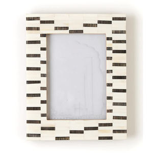 Modern Luxury Bone Inlay Photo <b>Frame</b> for Table Decor Hand Carved Photo <b>Frame</b> <b>With</b> Black Strips <b>Pictures</b> - Product Image 1