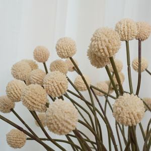 1.96ft bola Pompom buatan cabang tanaman DIY penataan bunga pernikahan bahan dekorasi meja ruang rumah alat peraga foto A8349 - Product Image 1