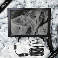 Caméra endoscopique industrielle HD 7 mm avec vision nocturne, étanche, pour l'inspection des conduites, des climatiseurs, des voitures et des machines (OEM)