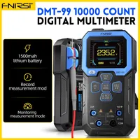 FNIRSI DMT-99 Multimètre numérique intelligent professionnel 10000 points de lecture 1000V 10A True RMS Auto Range AC DC Ohm Hz Capacité TFT