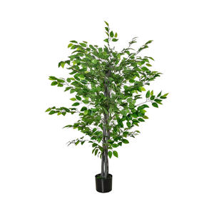 Arbre artificiel élégant pour la décoration moderne de la maison, aspect réaliste, matériau durable, parfait pour le salon, la chambre et l'agencement de bureau. - Product Image 1