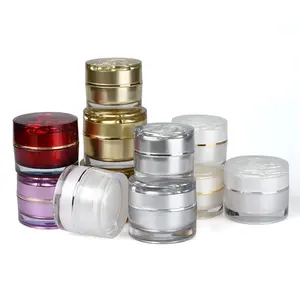 Stock hot skin Care Cream 5g 10g 15g 20g 30g 50g new style face cream acrylic cosmetic jar