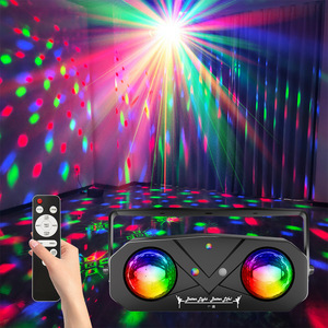 Projecteur LED Laser Double Tête Boule Magique 3-en-1 IP65 pour Scène <span class=keywords><strong>Disco</strong></span> DJ avec Effets Ciel Étoilé et Vague Océanique - Product Image 4