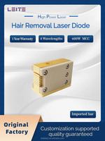 Module de diode laser 600W 808nm à 6 barres américaines MCC LT HPL avec refroidisseur à micro-canaux et lampe clignotante pour poignée d'épilation laser