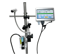 Impresora de impresión de inyección de tinta digital con logotipo de código QR de fecha de caducidad de tamaño pequeño, precio de máquina para imprimir con transportador