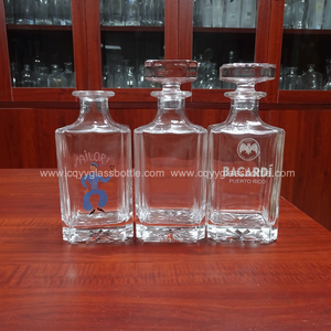 Decantadores de Vidrio Cuadrados para <span class=keywords><strong>Vodka</strong></span>, Tequila y Whisky, Económicos y Más Vendidos - Product Image 2
