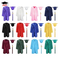 Topi dan Jubah Wisuda TK/PAUD Hitam Grosir dengan Rumbai 2026