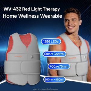 Chaleco <span class=keywords><strong>de</strong></span> Protección Completa con Luz Roja, 700 mm <span class=keywords><strong>de</strong></span> Ancho, 432 LED, Temporizador <span class=keywords><strong>de</strong></span> Pulso <span class=keywords><strong>de</strong></span> 3 Velocidades Ajustable, Regalo Familiar para Padres y Seres Queridos - Product Image 4