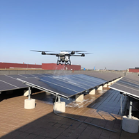 Drone de peinture, drone de nettoyage de fenêtres avec dispositif haute pression, drone de nettoyage de façade