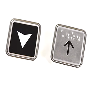 Botón Cuadrado Rojo para Elevador Estilo Industrial <span class=keywords><strong>ANWEN</strong></span> PB-12 - Product Image 1