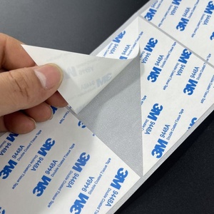 Autocollants triangulaires personnalisés découpés sur mesure pour emballage de boîtes cadeaux, ruban adhésif double face en PET, vente en gros, directement de l'usine OEM - Product Image 4