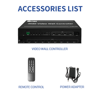 Contrôleur de mur vidéo 4K60 2x2 Commutateur matriciel HDMI 2 entrées 6 sorties Processeur vidéo à épissure transparente