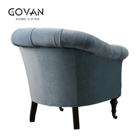 Fauteuil ergonomique en tissu de style moderne, idéal pour les salons, les chambres à coucher et les chambres d'hôtel