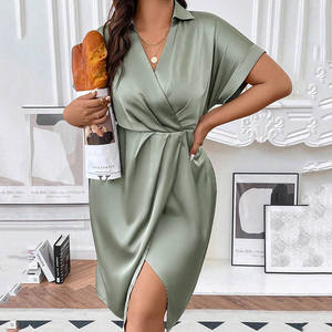 Blazer formal <span class=keywords><strong>de</strong></span> negocios <span class=keywords><strong>para</strong></span> mujer, traje <span class=keywords><strong>de</strong></span> vestir <span class=keywords><strong>de</strong></span> talla grande personalizado, vestido africano a la moda <span class=keywords><strong>para</strong></span> mujer, vendaje con cordones en la cintura, plisado elegante Dre - Product Image 2