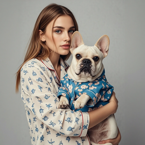 طقم بيجامة صيفية مصنوعة حسب الطلب من Joymade لأصحاب الحيوانات الأليفة ، قطن بوليستر فاخر من الصوف والفانيلا مسامي عصري - Product Image 3