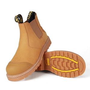 ANTENG Chaussures de sécurité respirantes en cuir nubuck à bout en acier pour hommes Chaussures de sécurité pour ouvriers Vente directe d'usine - Product Image 3