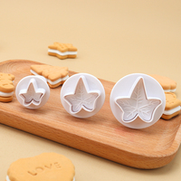 3pcs Set de moules à biscuits en forme de feuille d'érable Créative DIY Die Made Environmentally Friendly Plastic Directe Manufacturer
