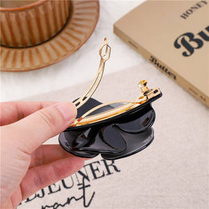 Fermagli per Capelli in Acetato Rosso Stile HONEY di <span class=keywords><strong>Alexander</strong></span>, Fermagli a Molla Retrò Francesi con Cristalli Ceci, Fermagli a Camelia all'Ingrosso - Product Image 4