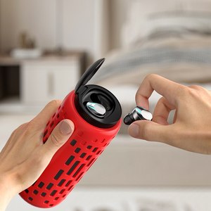 New Tai nghe không dây <span class=keywords><strong>Bluetooth</strong></span> Loa cảm ứng thể thao Tai nghe âm Bass mạnh mẽ Hộp âm thanh Loa di động trong tai earbuds <span class=keywords><strong>2in1</strong></span> - Product Image 6