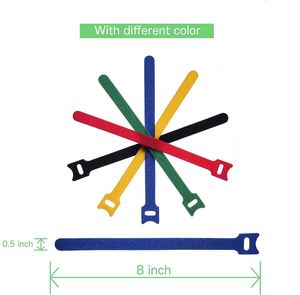 EKO Cable Ties Custom <b>Self</b> Gripping Hook and Loop Cable Ties Wire Protective Loop <b>Adhesive</b> Fasteners Factory Hotsale - Product Image 4