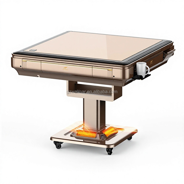 Family Entertainment Automatic Mahjong Table Folding Automatic Mahjong Tables Machine With Usb and Table Cover