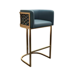 A nido d'ape a forma di U sedia da cucina imbottita in velluto sgabelli da <span class=keywords><strong>Bar</strong></span> in metallo sgabelli oro di alto lusso per la casa Hotel matrimonio - Product Image 5