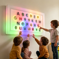 Juguete Educativo Interactivo LED que Desarrolla el Reconocimiento de Letras, la Percepción del Color, la Coordinación Mano-Ojo y la Motricidad Fina, Moderno PE